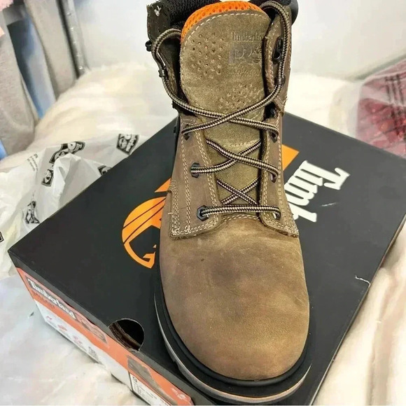 Men’s Timberland Pro size 9 Ballast brown work boot. New - Picture 5 of 9